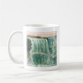 ナイアガラ秋のヴィンテージ旅行ポスター コーヒーマグカップ (左)