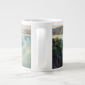 ナイアガラ秋のヴィンテージ旅行ポスター ジャンボコーヒーマグカップ (裏面)