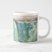 ナイアガラ秋のヴィンテージ旅行ポスター ジャンボコーヒーマグカップ (右)