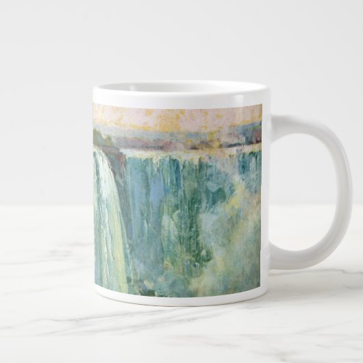 ナイアガラ秋のヴィンテージ旅行ポスター ジャンボコーヒーマグカップ (右)