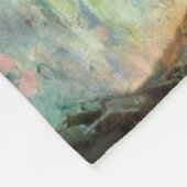 ナイアガラ秋のヴィンテージ旅行ポスター フリースブランケット (角)