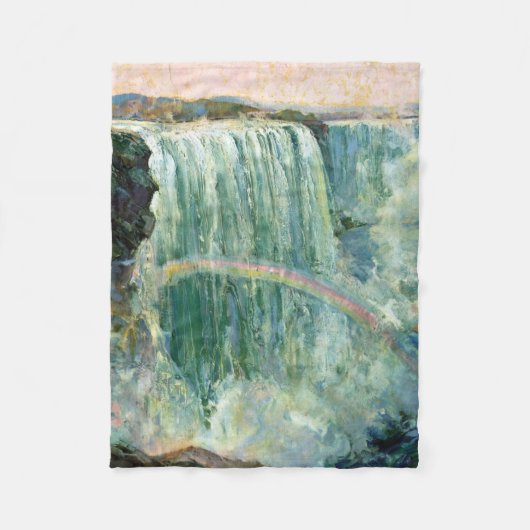 ナイアガラ秋のヴィンテージ旅行ポスター フリースブランケット (正面)