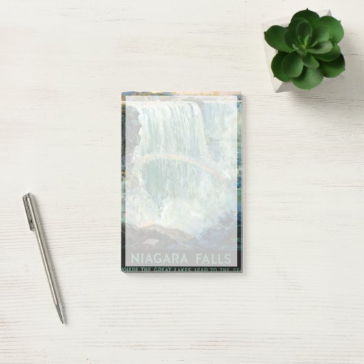 ナイアガラ秋のヴィンテージ旅行ポスター ポストイット (オフィス)