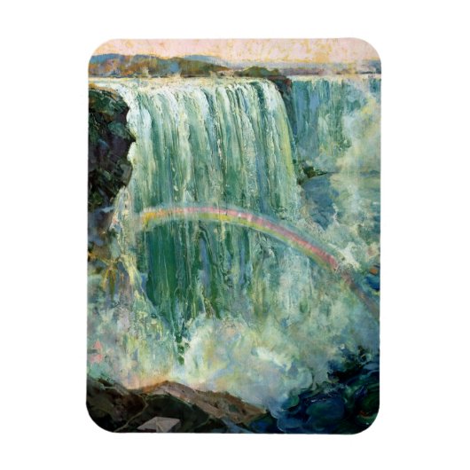 ナイアガラ秋のヴィンテージ旅行ポスター マグネット (縦)