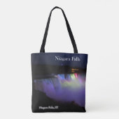ナイアガラ秋の夜トートバッグ全体 トートバッグ (裏面)