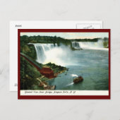 ナイアガラ秋の表示, NY 1910ヴィンテージ ポストカード (正面/裏面)