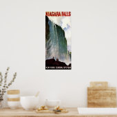 ナイアガラ秋アメリカウォーターフォールドヴィンテージトラベル ポスター (キッチン)