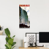 ナイアガラ秋アメリカウォーターフォールドヴィンテージトラベル ポスター (ホームオフィス)