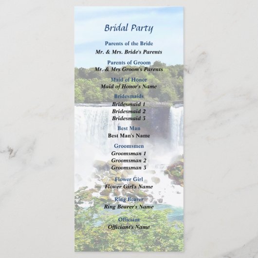 ナイアガラ秋アメリカンとブライダルヴェール秋 プログラム (裏面)