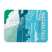 ナイアガラ秋オンタリオトラベルアートヴィンテージ マグネット (横)