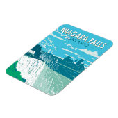 ナイアガラ秋オンタリオトラベルアートヴィンテージ マグネット (左側)