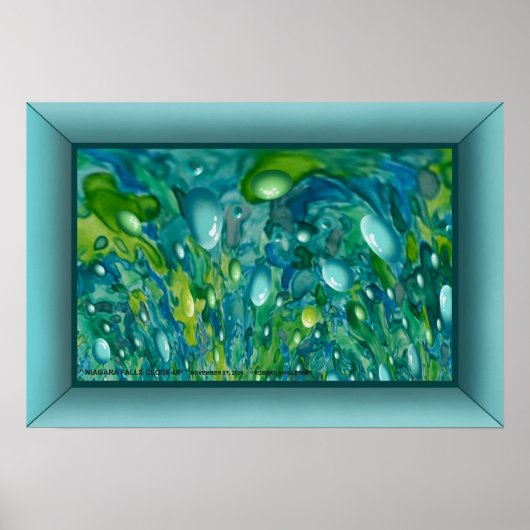 「ナイアガラ秋クローズアップ」by: Robert Singletary ポスター (正面)