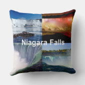 ナイアガラ秋ズニューヨークの写真ビュー クッション (裏面)