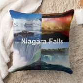 ナイアガラ秋ズニューヨークの写真ビュー クッション (ブランケット)