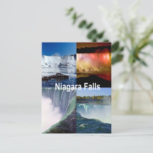ナイアガラ秋ズニューヨークの写真ビュー ポストカード (スタンド正面)