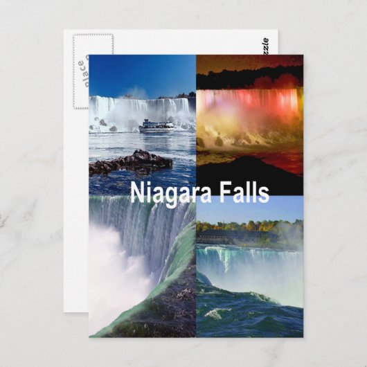 ナイアガラ秋ズニューヨークの写真ビュー ポストカード (正面/裏面)