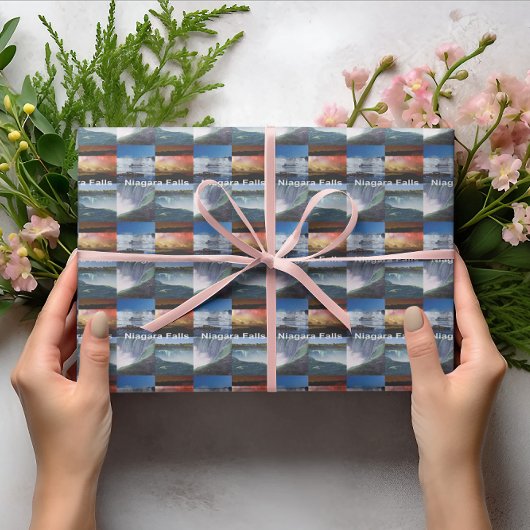 ナイアガラ秋ズニューヨークの写真ビュー ラッピングペーパー