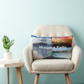 ナイアガラ秋ズニューヨークの写真ビュー ランバークッション (椅子)