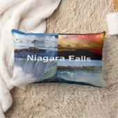 ナイアガラ秋ズニューヨークの写真ビュー ランバークッション (ブランケット)