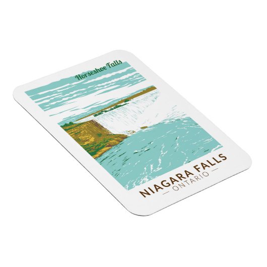ナイアガラ秋ズホースシューズ秋トラベルアートヴィンテージ マグネット (右側)
