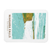 ナイアガラ秋ズホースシューズ秋トラベルアートヴィンテージ マグネット (横)