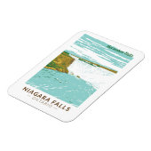 ナイアガラ秋ズホースシューズ秋トラベルアートヴィンテージ マグネット (左側)