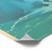 ナイアガラ秋ノスタルジア:ヴィンテージスタイル旅行芸術 ポスター (角)