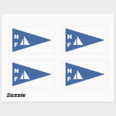 ナイアガラ秋ヨットクラブバーギー長方形ステッカー 長方形シール (シート)