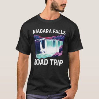 ナイアガラ秋ロードトリップスーベニアサマーバケーションN Tシャツ