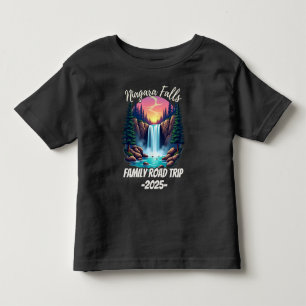 ナイアガラ秋ロードトリップファミリーバケーショントリップメンズ トドラーTシャツ