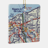 ナイアガラ秋ヴィンテージマップ セラミックオーナメント (右)