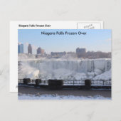 ナイアガラ秋凍っていオーバー ポストカード (正面/裏面)