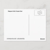 ナイアガラ秋凍っていオーバー ポストカード (裏面)
