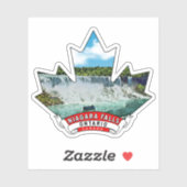 ナイアガラ秋，オンタリオ州カダメイプルリーフ シール (シート)