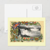 ナイアガラ秋、カナダヴィンテージ ポストカード (正面/裏面)