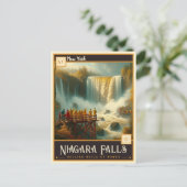 ナイアガラ秋、ニューヨーク |ヴィンテージ ポストカード (スタンド正面)