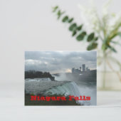 ナイアガラ秋(文字) ポストカード (スタンド正面)