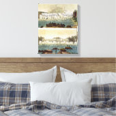 ナイアガラ秋、1818年(カラー版木、銅版、版画) キャンバスプリント (インサイチュ (寝室))