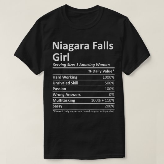 ナイアガラ秋L NYニューヨークシティーおもしろいホームルーツ Tシャツ (デザイン正面)