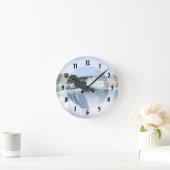 ナイアガラ秋NY – アメリカンサイドからの眺め ラウンド壁時計 (ホーム)