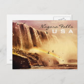 ナイアガラ秋U S A ポストカード (正面/裏面)