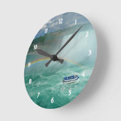 ナイアガラ虹 ラウンド壁時計 (傾斜)