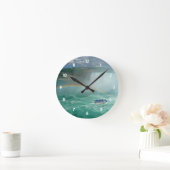 ナイアガラ虹 ラウンド壁時計 (ホーム)