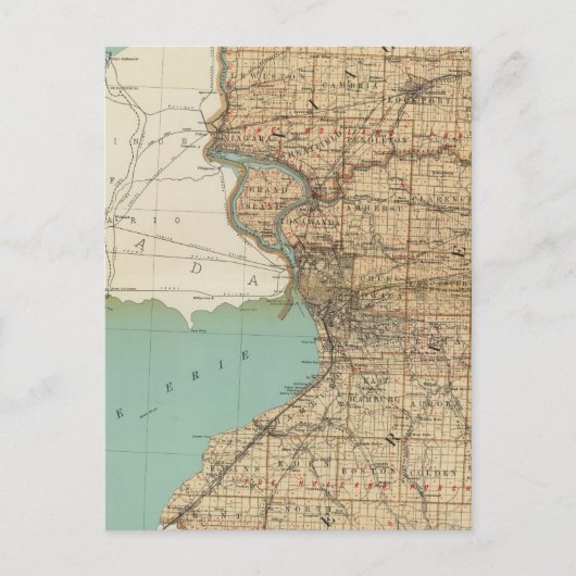 ナイアガラ郡とエリー郡 ポストカード (正面)
