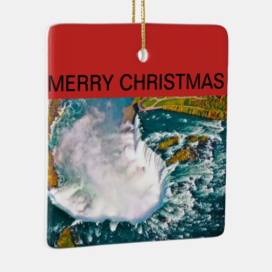 ナイアガラ・フォールズのクリスマスのオーナメント セラミックオーナメント (右)