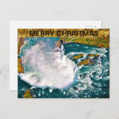 ナイアガラ・フォールズのクリスマスの郵便はがき シーズンポストカード (正面/裏面)