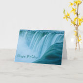 ナイアガラ・フォールズのハッピーバースデー! カード (黄色い花)