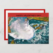 ナイアガラ・フォールズのバレンタインデーの郵便はがき シーズンポストカード (正面/裏面)