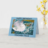 ナイアガラ・フォールズのバースデー・カード カード (黄色い花)
