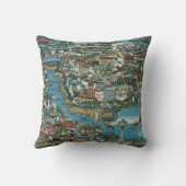 ナイアガラ・フォールズの地図 クッション (裏面)